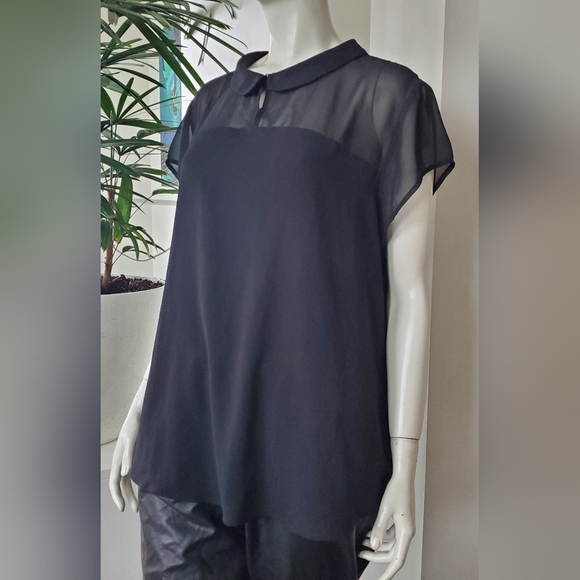 Alfred Sung Sheer Top - Picture 4 of 5